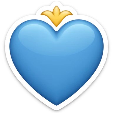 Corazón roto de 💙 color  sticker