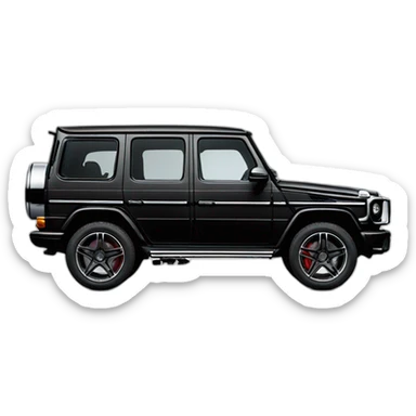 black-mercedes-benz-G-Class sticker