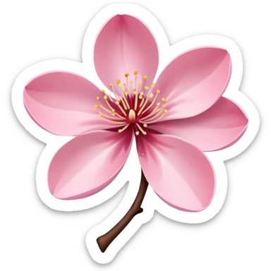 albanian symbol cherry blossom pink sticker
