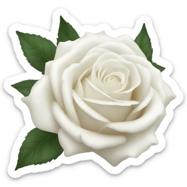 Aesthetic white roses sticker