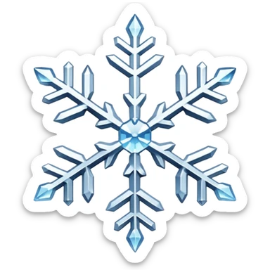 brilliance snowflake sticker