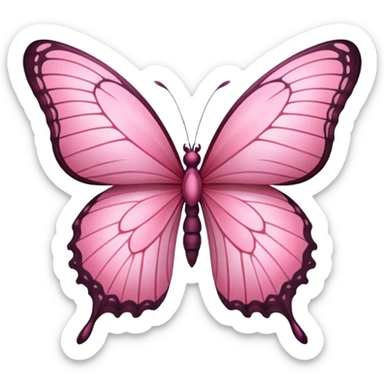 🦋 this emoji in pink sticker