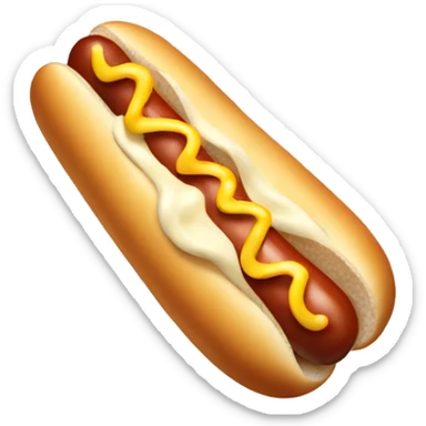Hotdog with mayonnaise  sticker