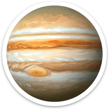 Jupiter (the planet, not the surface, without the space)) sticker