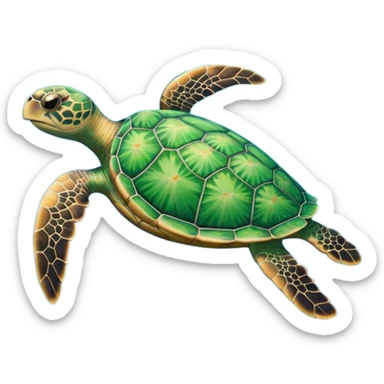 Sea turtle sticker