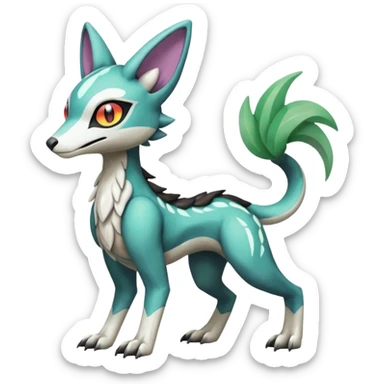 Meloetta-Vernid-Trico-Sergal-Protogen-Primagen-Pokémon-Fakémon-creature sticker