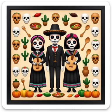 Day o the death, missing people, hereditary movie, museum,tacos,culture,museum in mexico, clothes o missing people, witches, witchcraft sticker