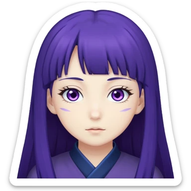 Hinata hyuga from Naruto the anime sticker