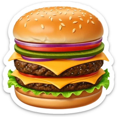 Hamburger sticker