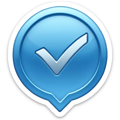 Check verificado de cuenta sticker