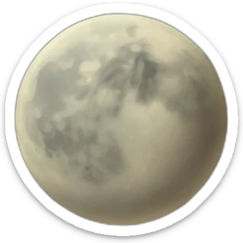 moon on the night background sticker