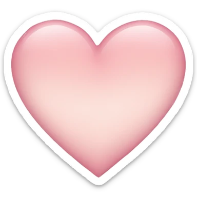 Light pink heart sticker