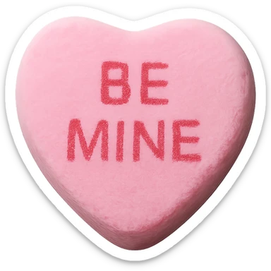 Candy heart , remove background sticker