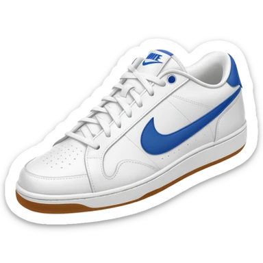 nike white low top tennis shoe sticker