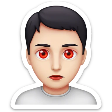 red eyes high sticker