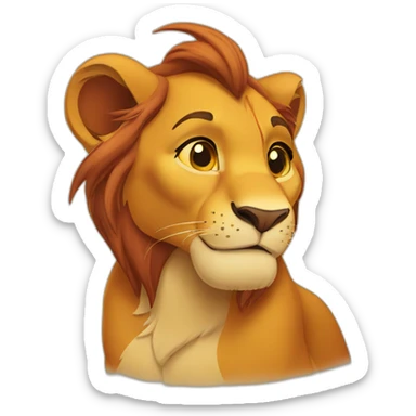 Simba lion king sticker
