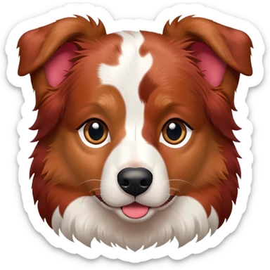 Red merle Australian shepherd  sticker