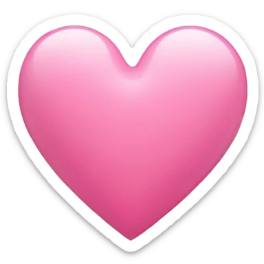 Small pink heart  sticker
