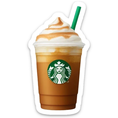 Starbucks iced pumpkin spice latte sticker