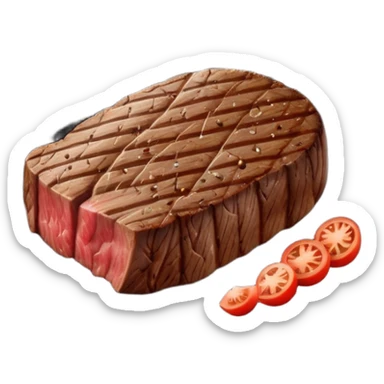 Ny stake on a black plate,nice, cut in pieces  sticker