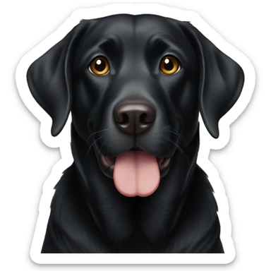 Black lab sticker