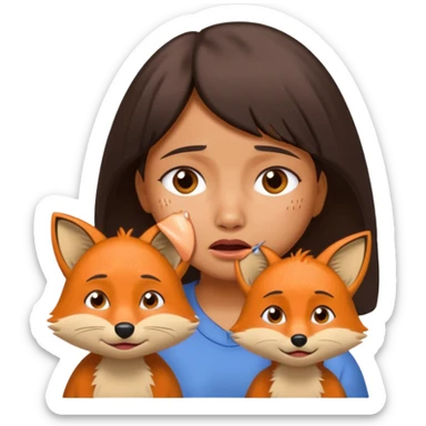 Make Dora and Swiper the fox crying sticker