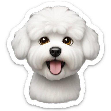 bichon frize sticker