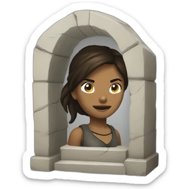 church tomb raider sticker