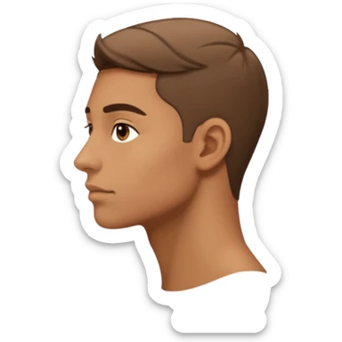 side profile side eye sticker