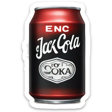 Metal Can of Jack Daniel’s and Coca Cola sticker