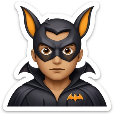 a bat hacker sticker