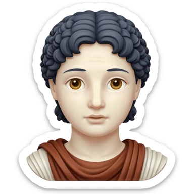 Creamy salad dressing in a bottle Roman statue sticker