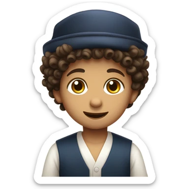 small jewish boy sticker