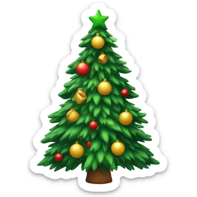 Christmas tree sticker