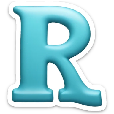 letter R sticker
