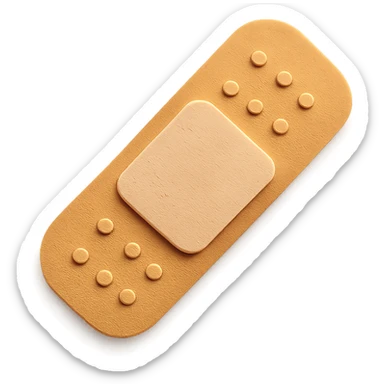 bandage, layered paper look paper craft style sticker