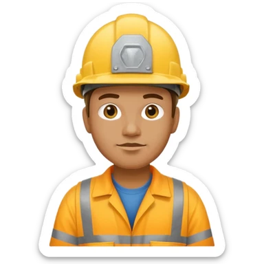 garbage man with yellowhelmet sticker