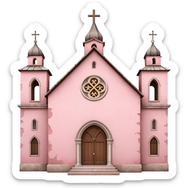 church pink sticker