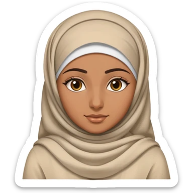 Egyptian hijabi Woman 21 years old in traditional Egyptian clothes sticker