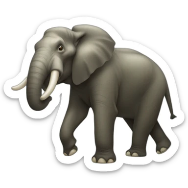éléphant mammouth sticker