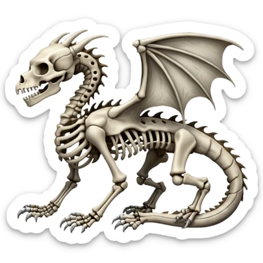 Boneknapper-Skeleton-Skull-dragon (full body) sticker