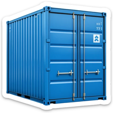 goods Contener emoji which is used for shipment of goods, single contaner sticker