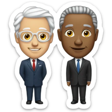 president and Leo warren lamb sticker