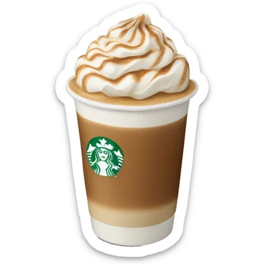 Starbucks Hazelnut latte  sticker
