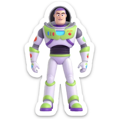anti Buzz Lightyear, evil space ranger, dark version sticker