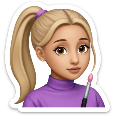ariana grande ponytail 2025 sticker