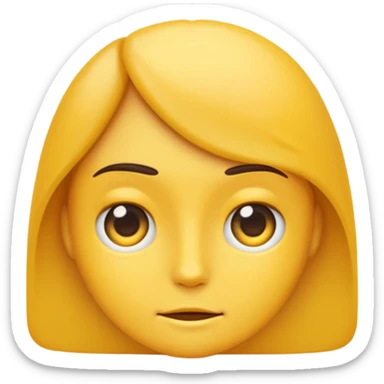 Normal emoji side eyeing sticker