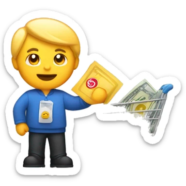 collect a deposit at checkout sticker