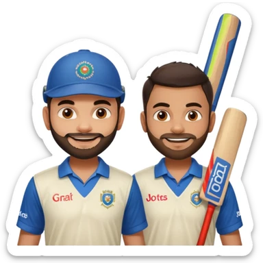 Virat Kohli and rohit sharma  sticker