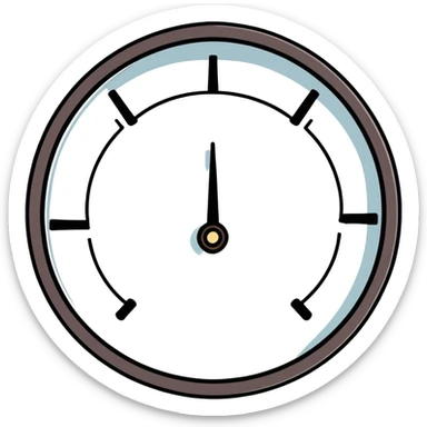 cracked pressure gauge sticker